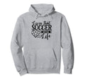 Livin That Soccer Mom Life Funny Sports Hoodie - Aesthetic Graphic Unisex