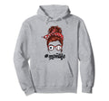 Mom Life Messy Bun Volleyball Soccer Hoodie - Aesthetic Graphic for Adults