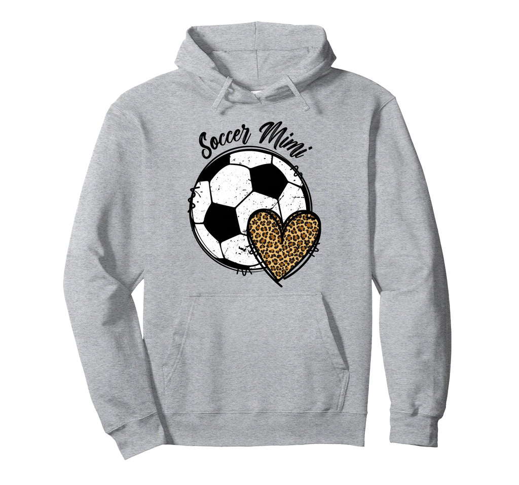 Soccer Mimi Grandma Heart Mimi Soccer Hoodie - Aesthetic Graphic Unisex