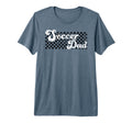 Soccer Dad Daddy Checkered Soccer T-Shirt - Custom Art Print Unisex