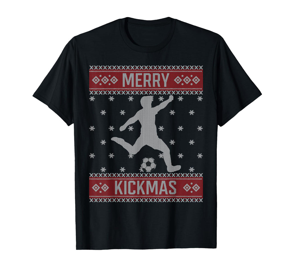Soccer Merry Kickmas Ball Sport Player T-Shirt - Trendy Graphic Unisex
