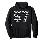 Soccer 57 Jersey Number Hoodie - Trendy Graphic for Adults