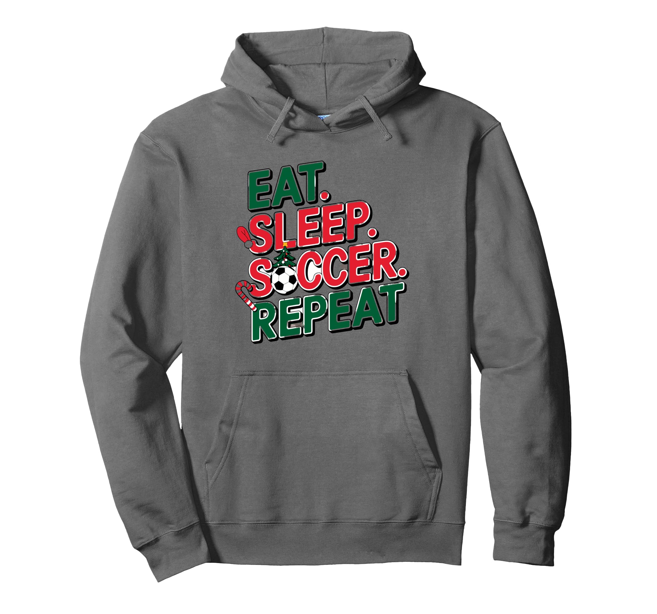 Eat Sleep Soccer Repeat Soccer Player Hoodie - Streetwear Style Men Women