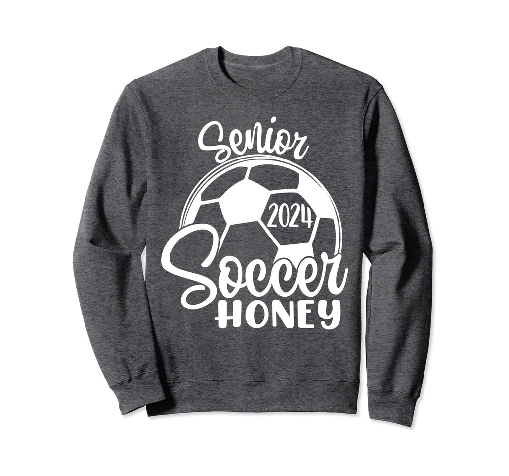 Senior Soccer Honey 2024 Class Sweatshirt - Minimalist Print for Adults