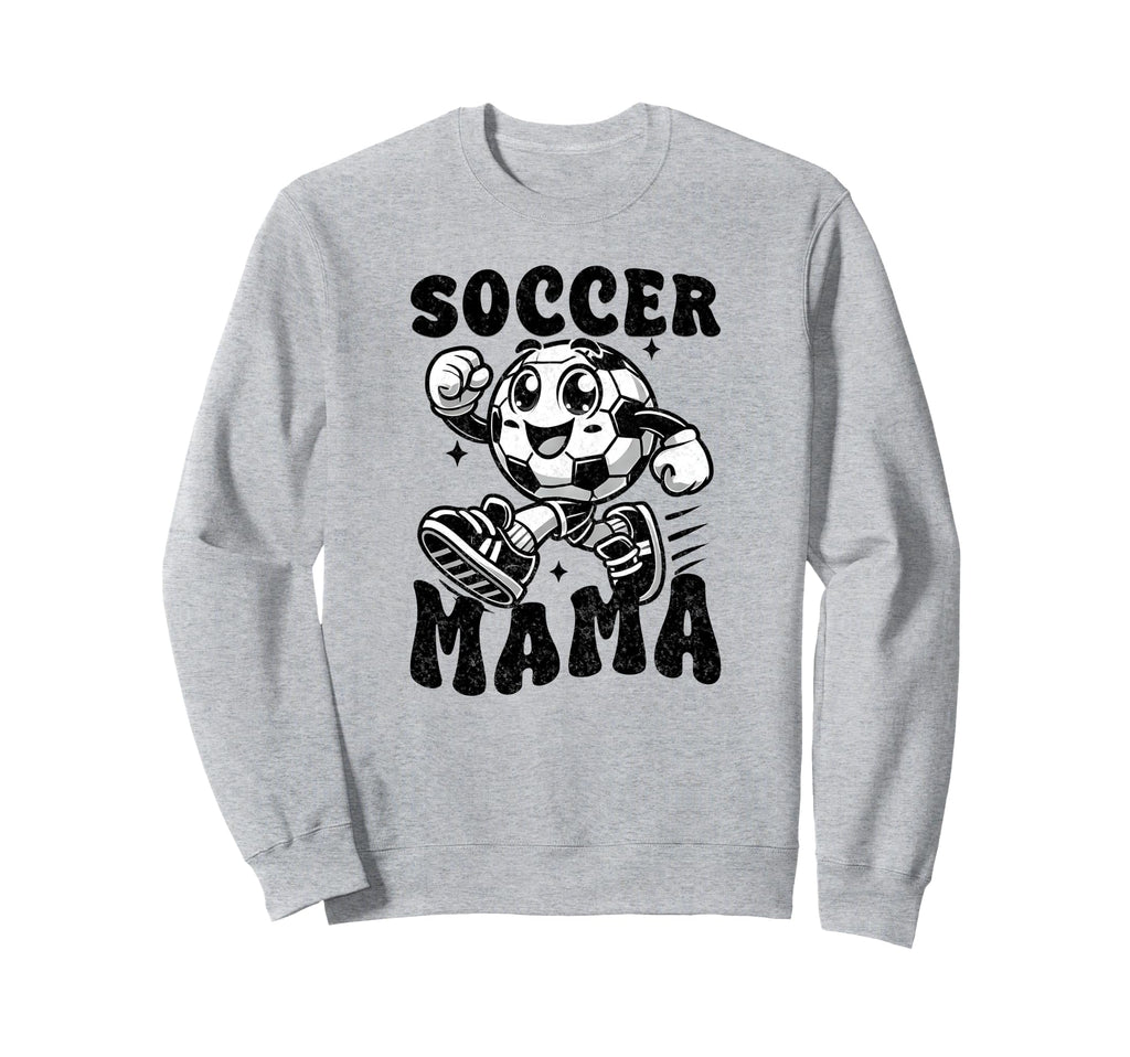 Checkered Soccer Mama Soccer Mom Sweatshirt - Trendy Graphic for Adults
