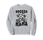 Checkered Soccer Mama Soccer Mom Sweatshirt - Trendy Graphic for Adults