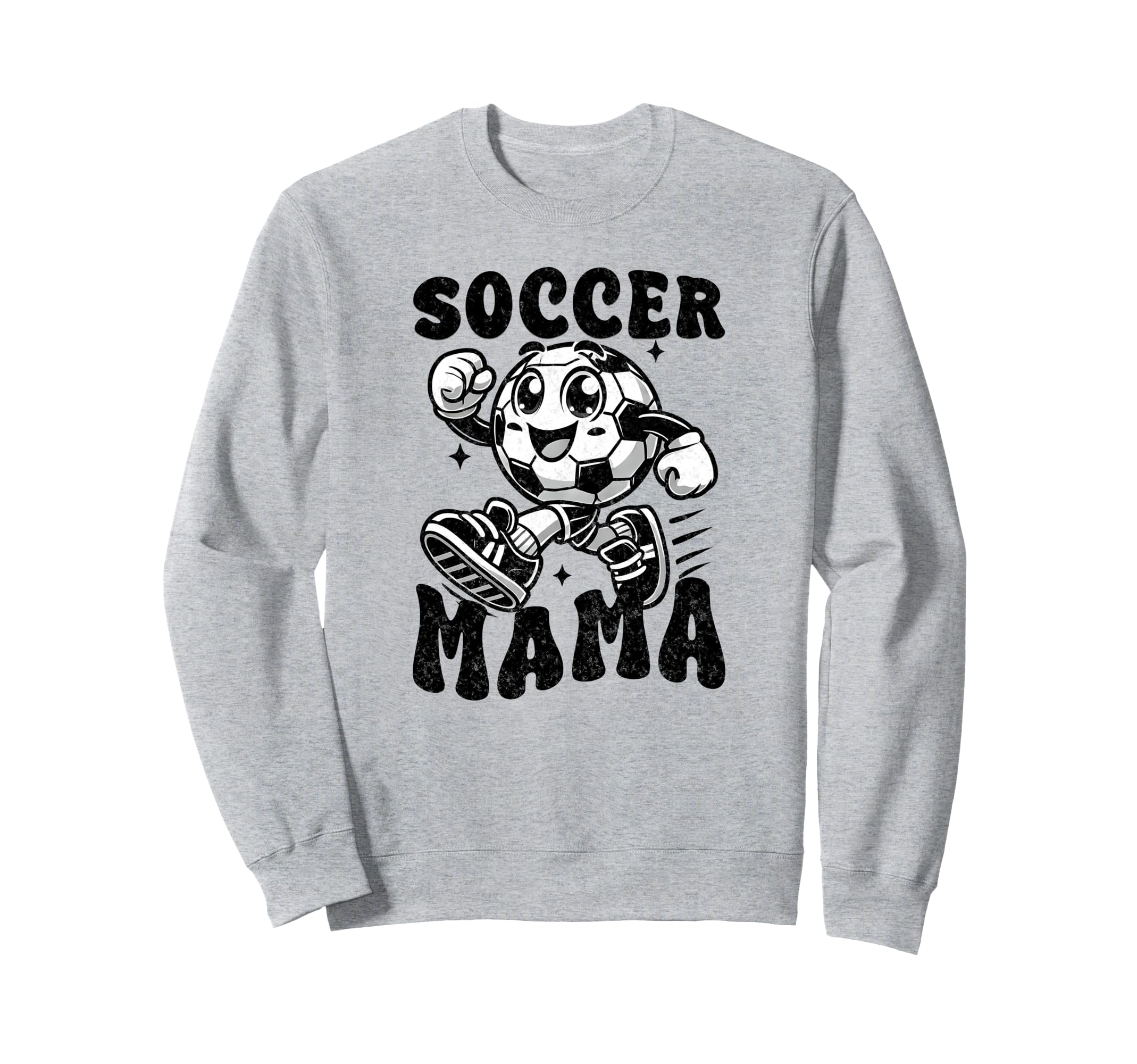 Checkered Soccer Mama Soccer Mom Sweatshirt - Trendy Graphic for Adults