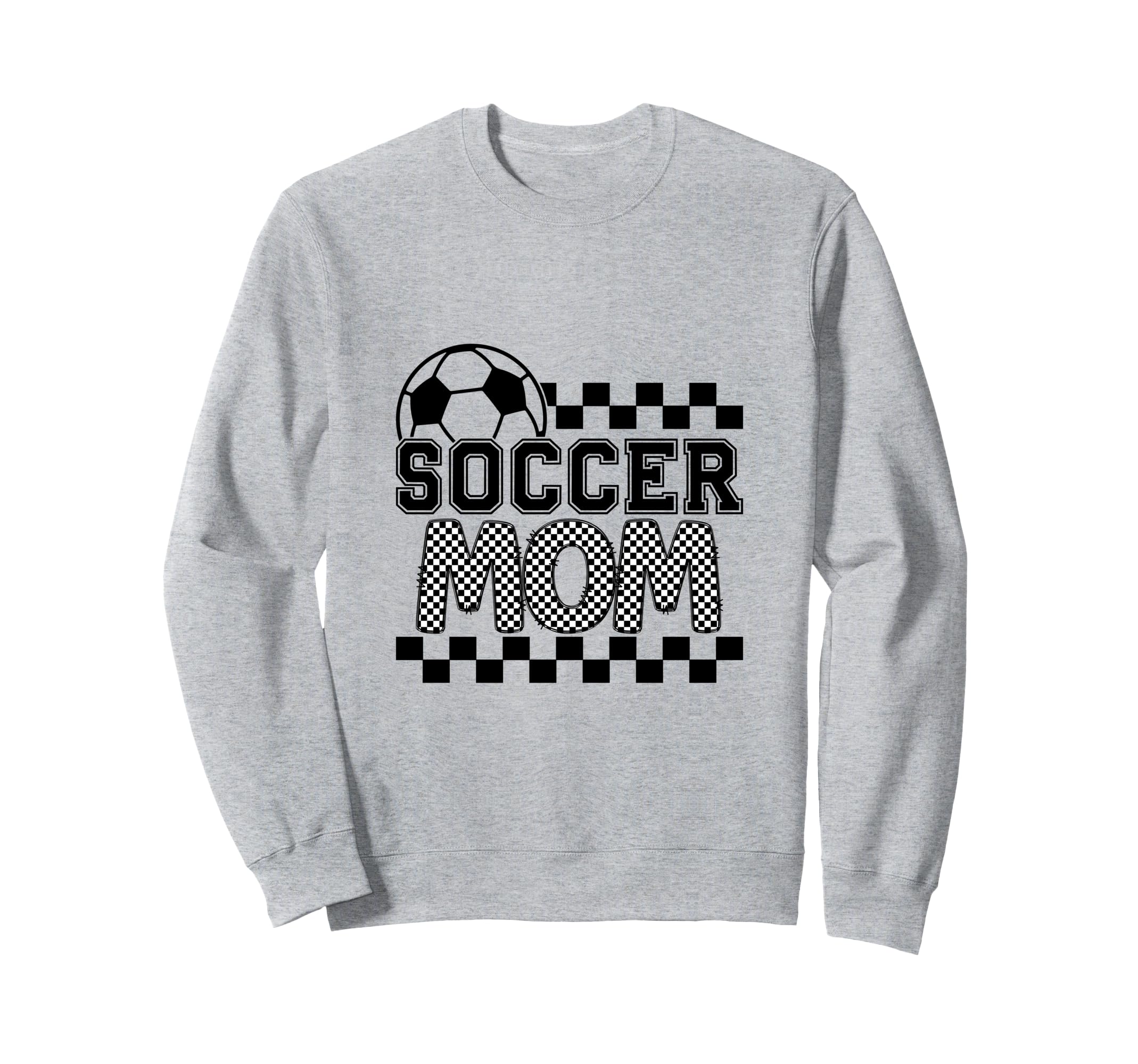 Soccer Mom Checker Checkered Sweatshirt - Minimalist Print Men Women