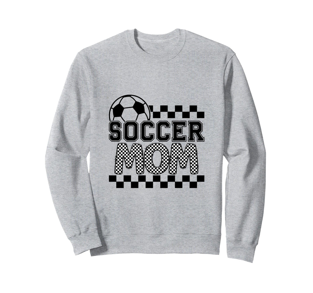 Soccer Mom Checker Checkered Sweatshirt - Minimalist Print Men Women