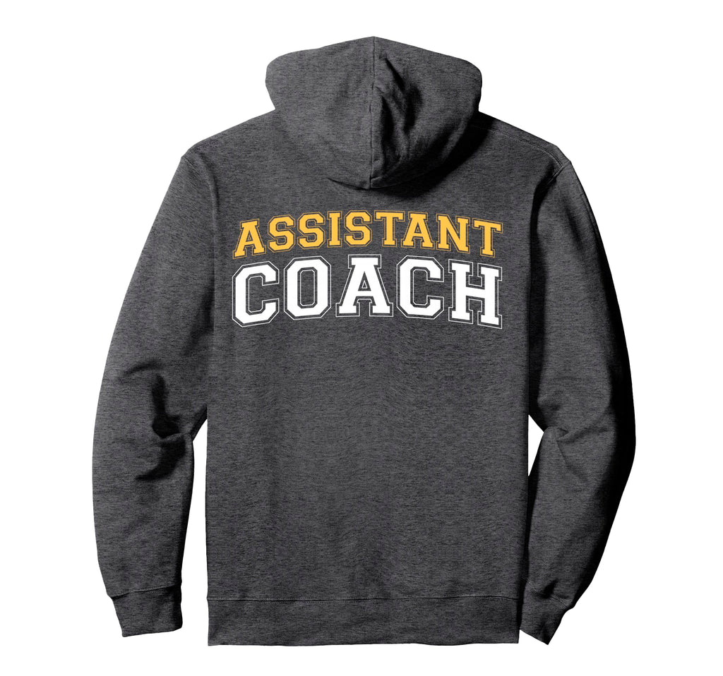 Assistant Coach Sports Trainer Back Hoodie - Unique Graphic Unisex