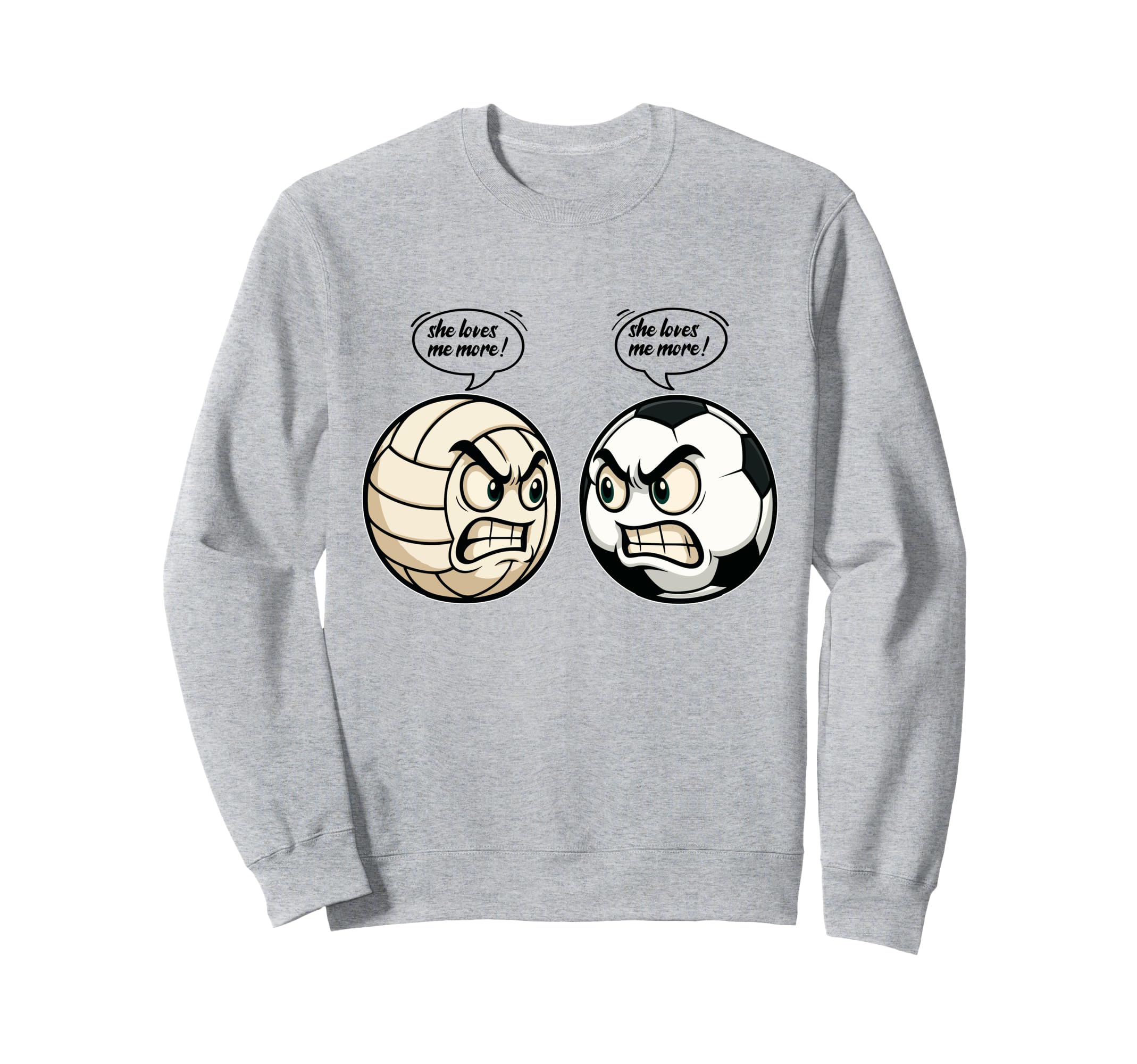 Soccer Volleyball Daughter She Love Sweatshirt - Streetwear Style Unisex