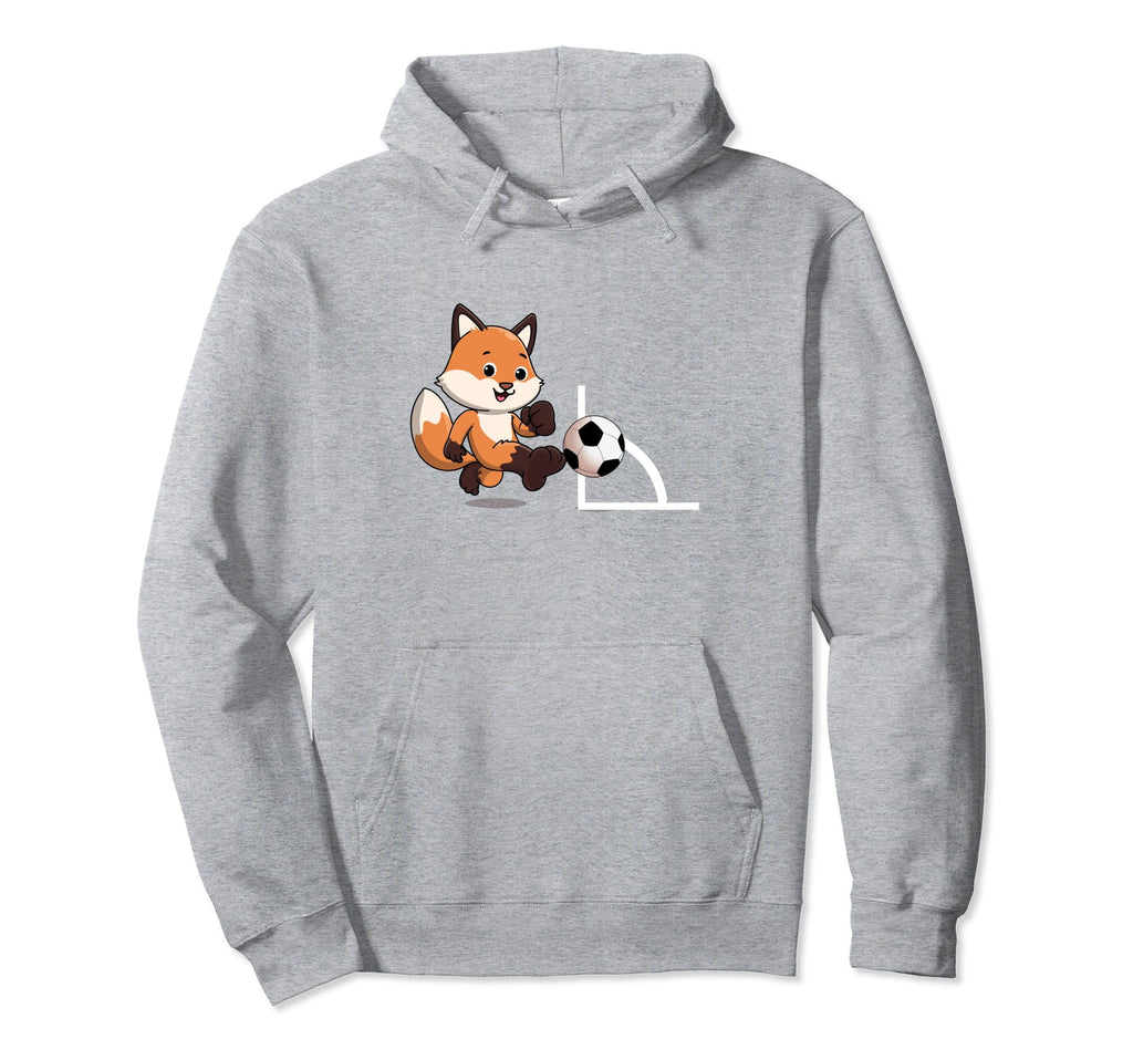 Funny Soccer Fox Player Offense Corner Hoodie - Custom Art Print Unisex