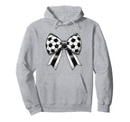 Coquette Soccer Bow Aesthetic Hoodie - Casual Everyday Wear for Adults
