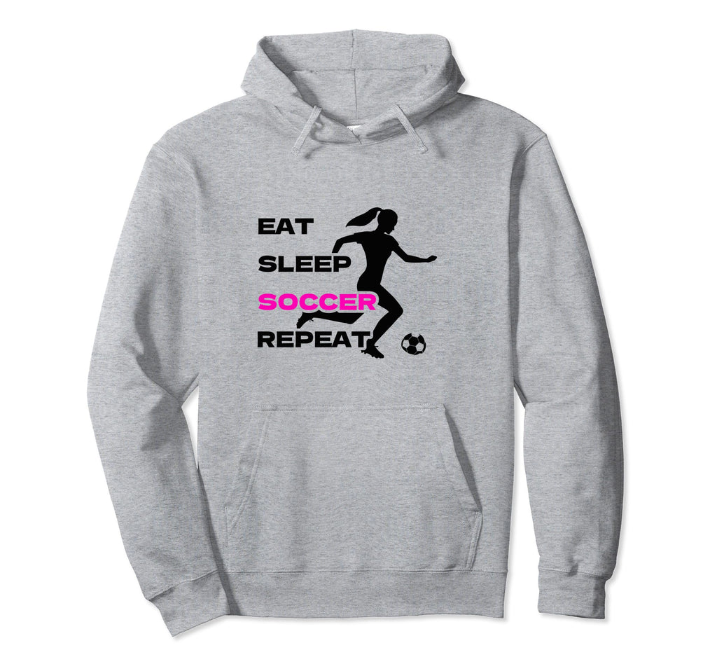 Eat Sleep Soccer Repeat Soccer Hoodie - Minimalist Print Men Women