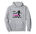 Eat Sleep Soccer Repeat Soccer Hoodie - Minimalist Print Men Women