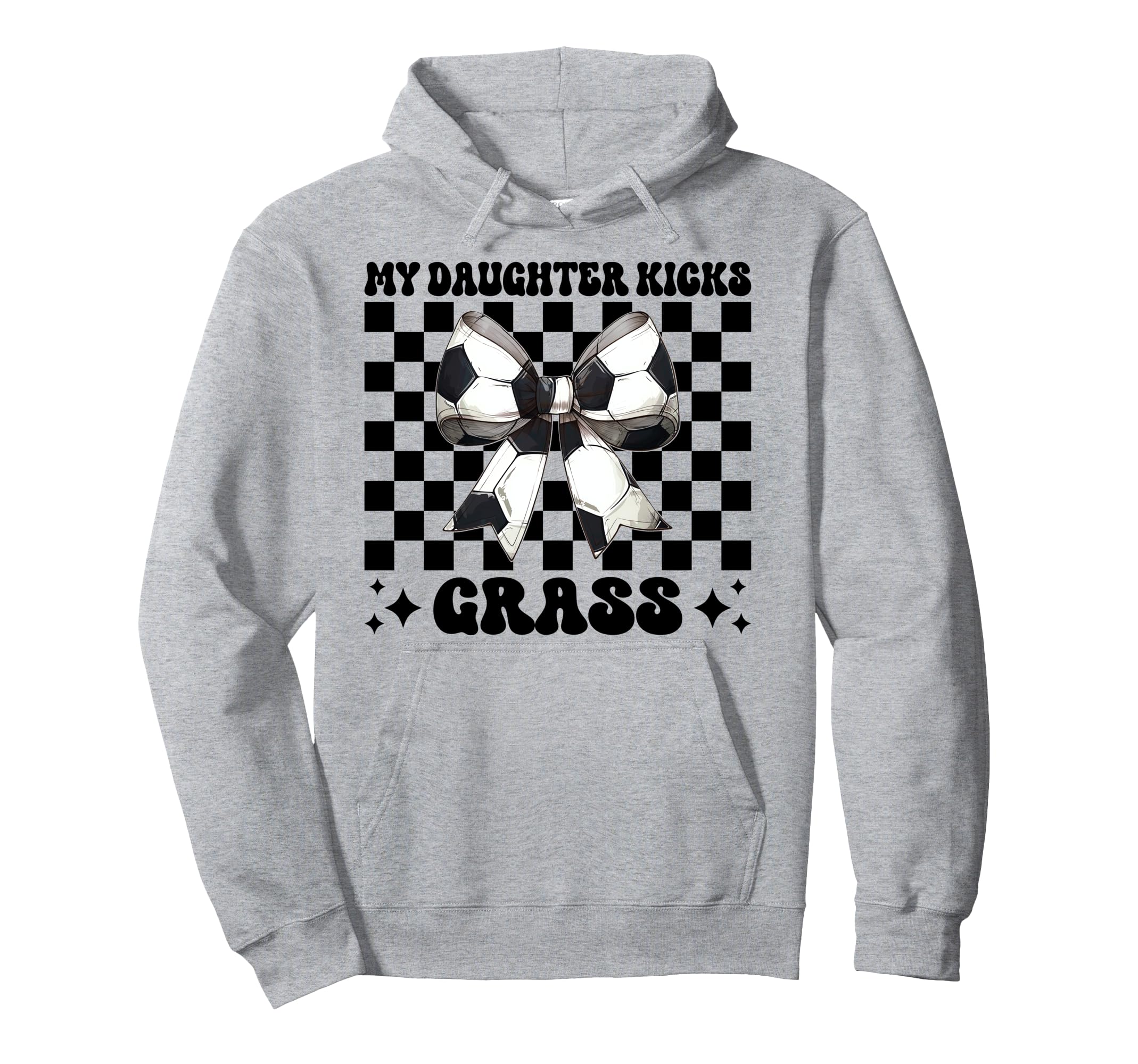 My Daughter Kicks Grass Soccer Mom Hoodie - Aesthetic Graphic for Adults