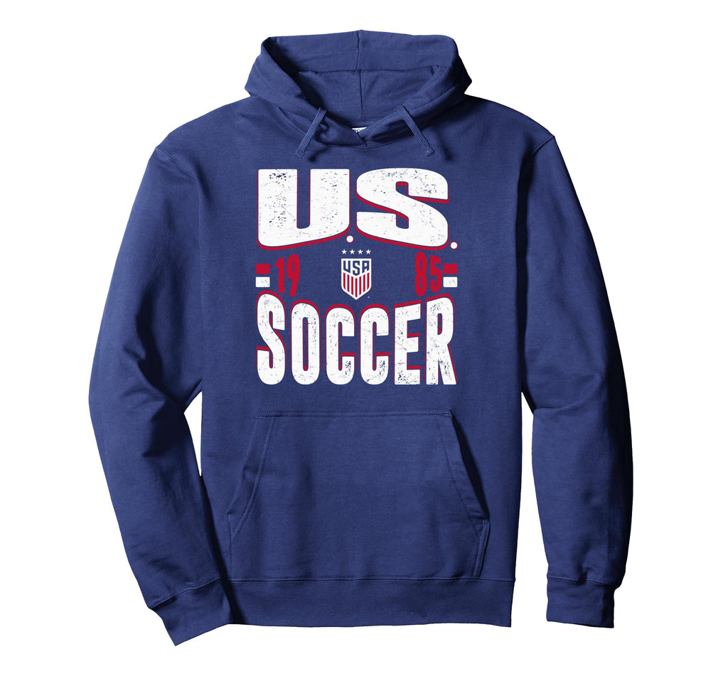 U S Soccer 1985 Navy Uswnt Officially Hoodie - Minimalist Print Men Women