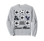 Soccer Mama Bow Soccer Mom Mommy Mothers Sweatshirt - Graphic Print Unisex