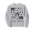 Soccer Mama Coquette Bow Soccer Mom Sweatshirt - Fun Novelty Design Unisex