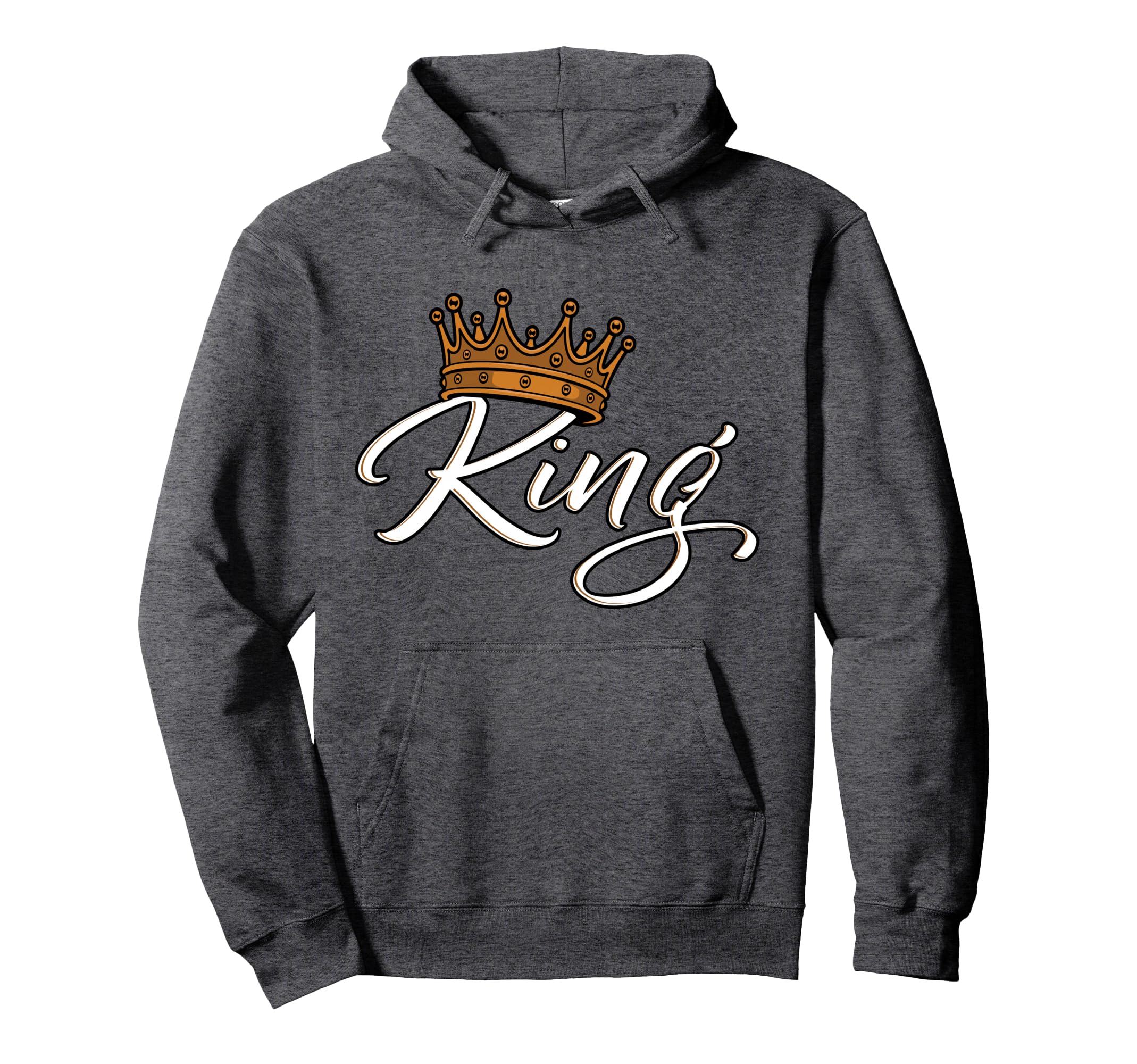 Crown Writing King Hoodie - Custom Art Print Unisex