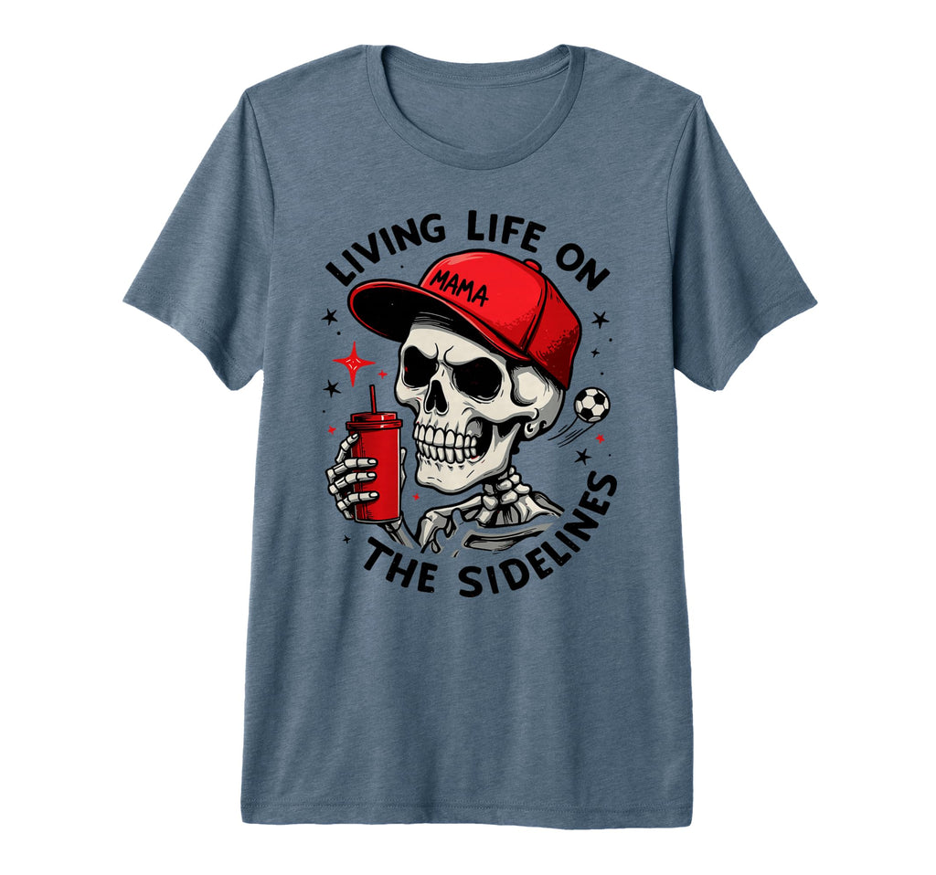 Living Life Sidelines Soccer Mama T-Shirt - Aesthetic Graphic Unisex