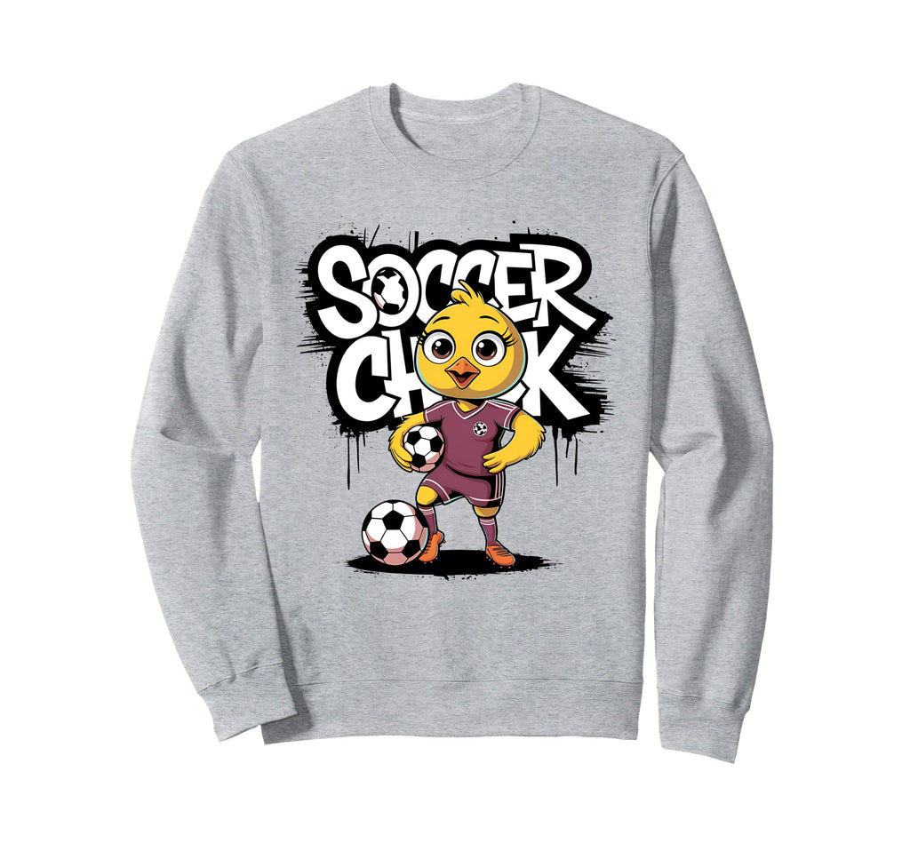 Soccer Chick Soccer Player Soccer Sweatshirt - Aesthetic Graphic Unisex