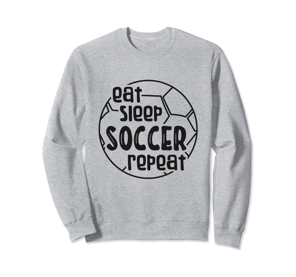 Eat Sleep Soccer Repeat Sweatshirt - Minimalist Print Unisex