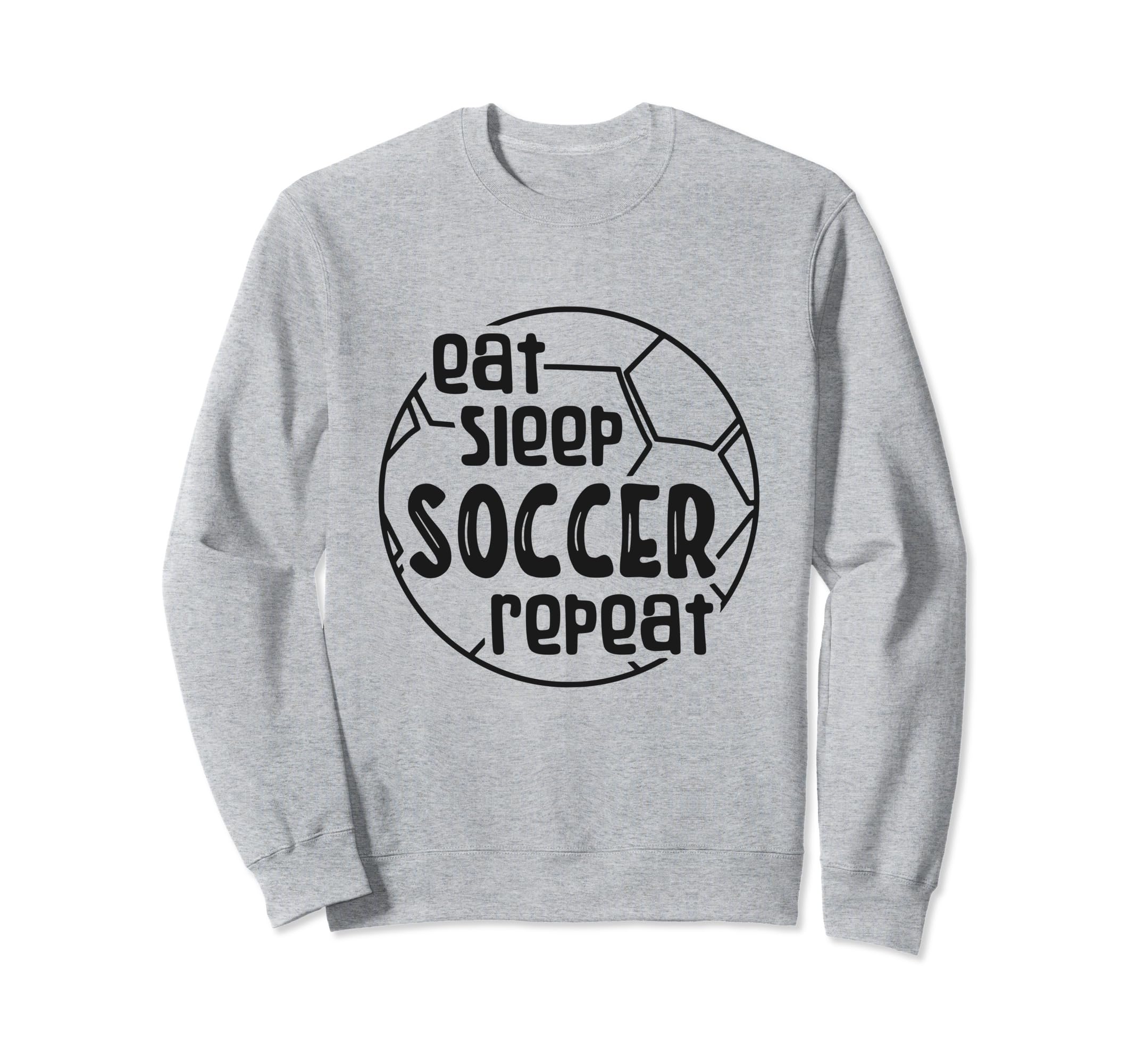 Eat Sleep Soccer Repeat Sweatshirt - Minimalist Print Unisex