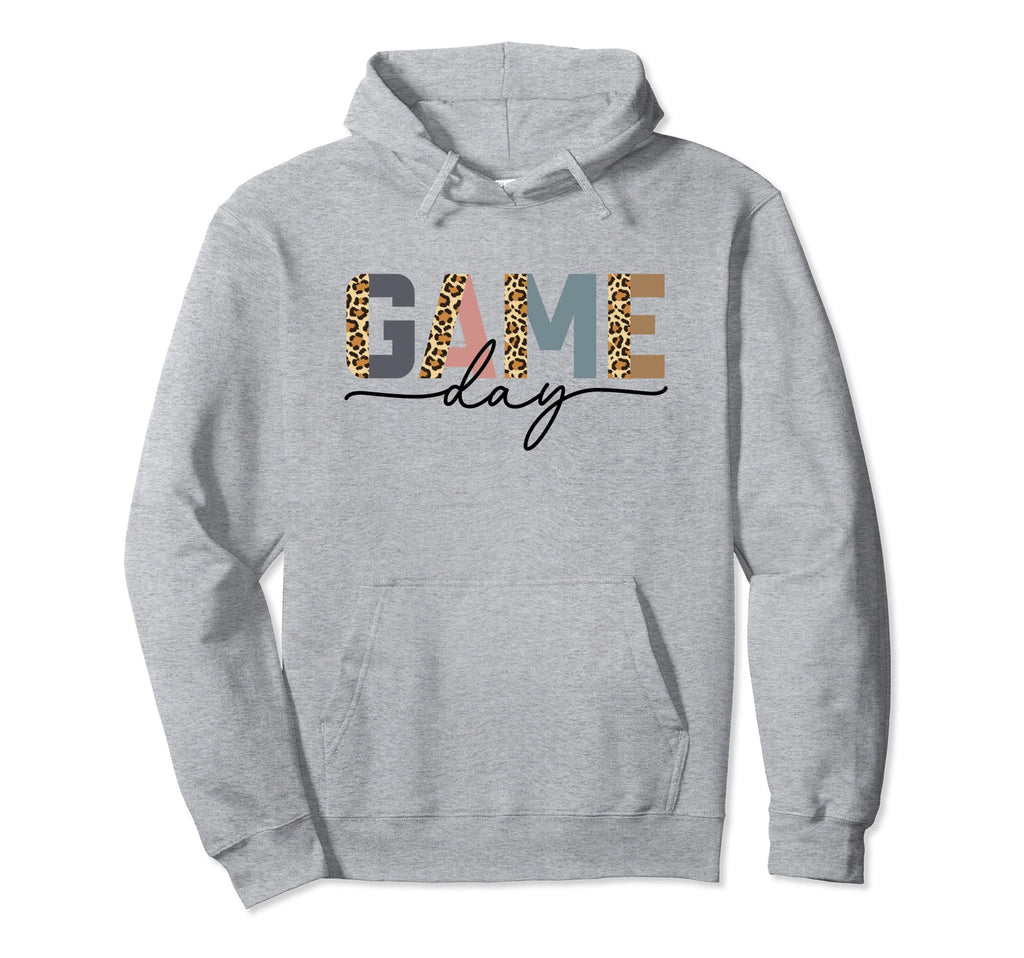 Game Day Half Leopard Sports Soccer Hoodie - Minimalist Print for Adults