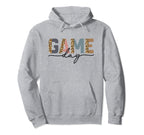 Game Day Half Leopard Sports Soccer Hoodie - Minimalist Print for Adults