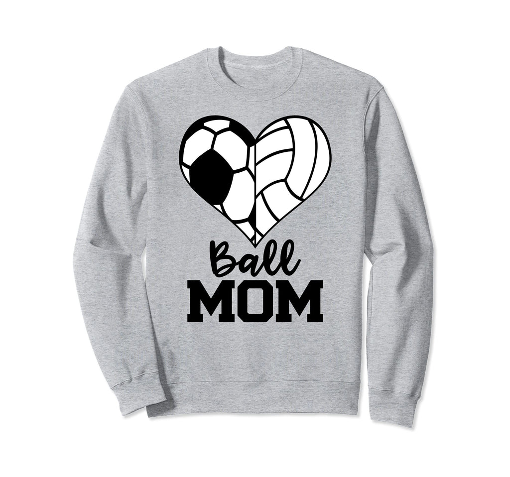 Ball Mom Funny Soccer Volleyball Sweatshirt - Custom Art Print Unisex