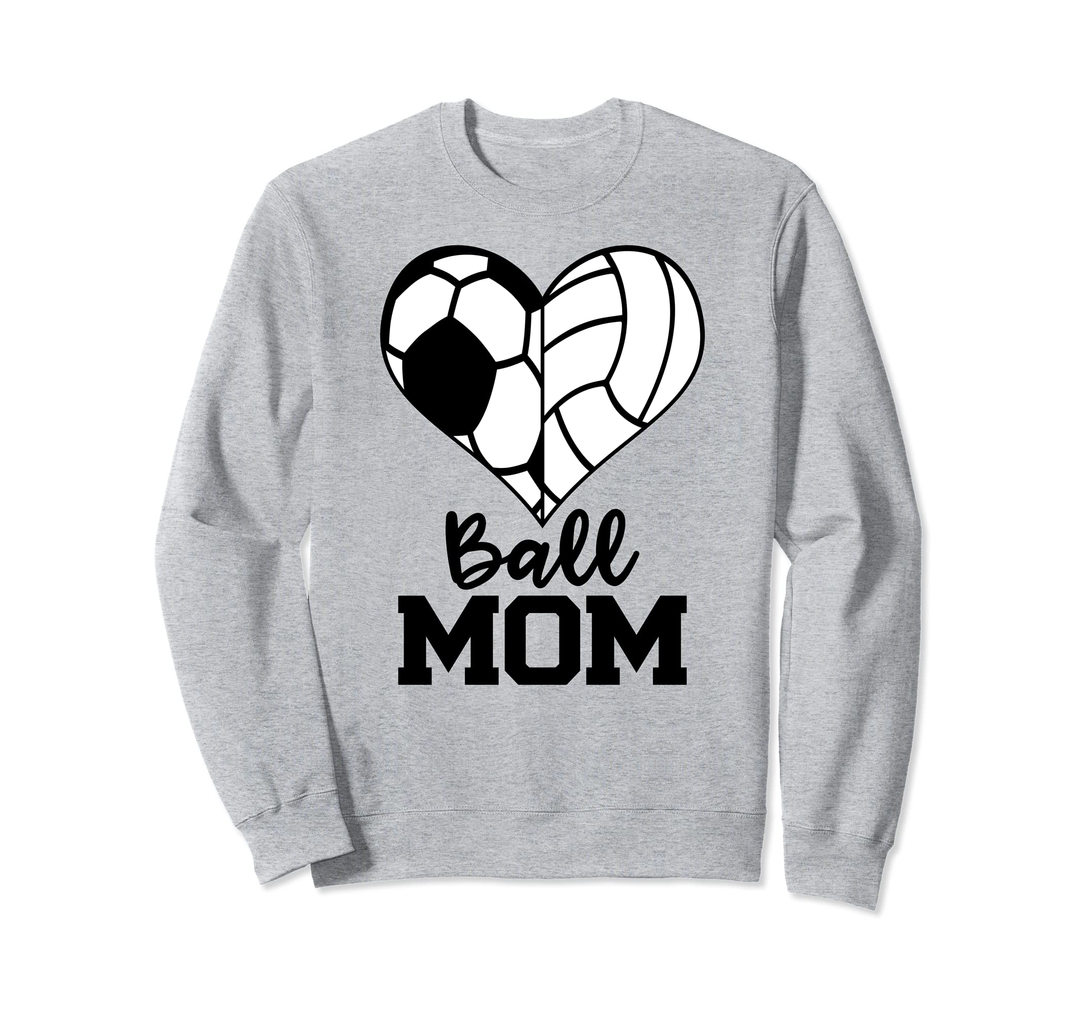 Ball Mom Funny Soccer Volleyball Sweatshirt - Custom Art Print Unisex