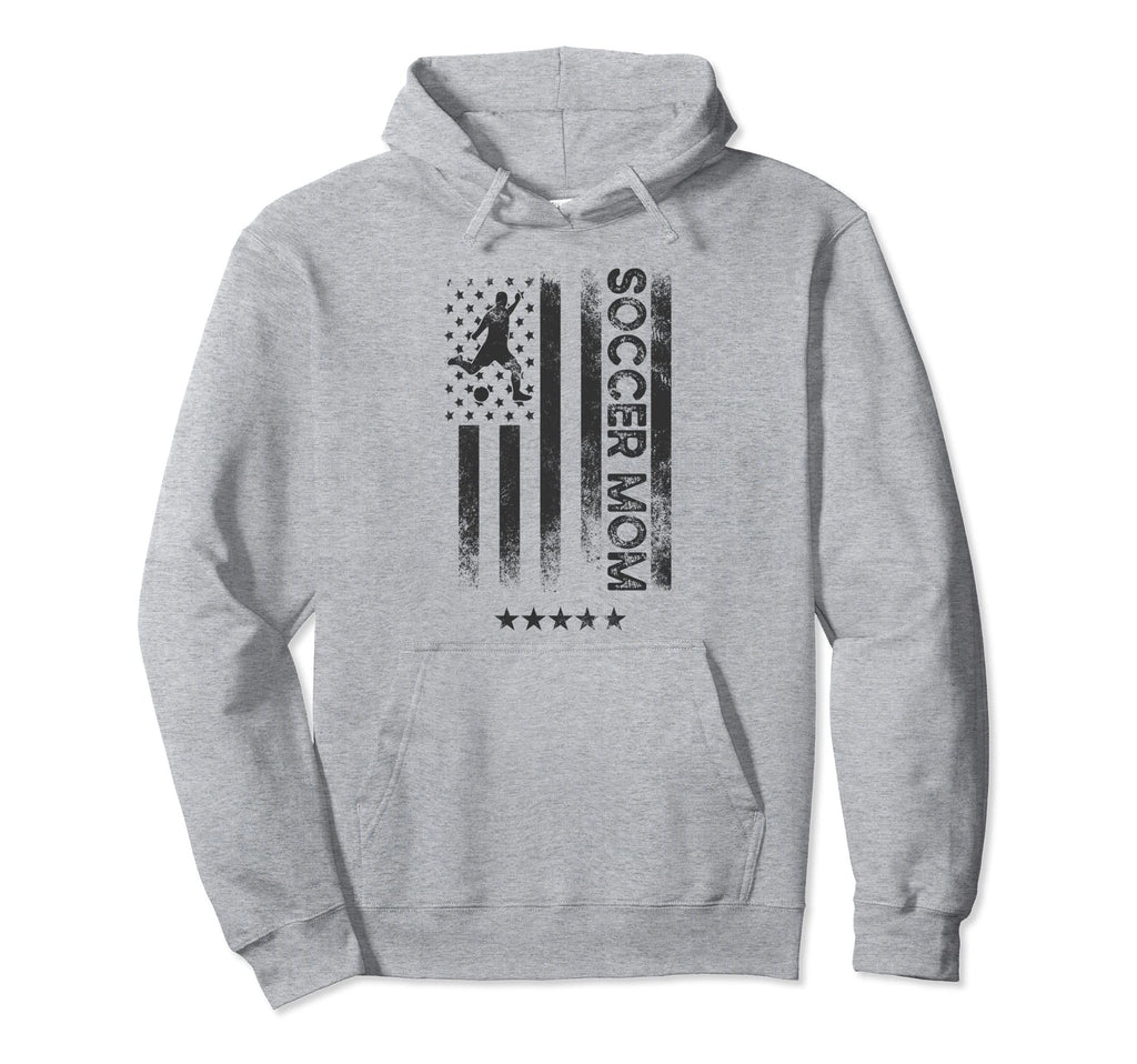 Usa American Flag Soccer Mom Hoodie - Graphic Print Unisex