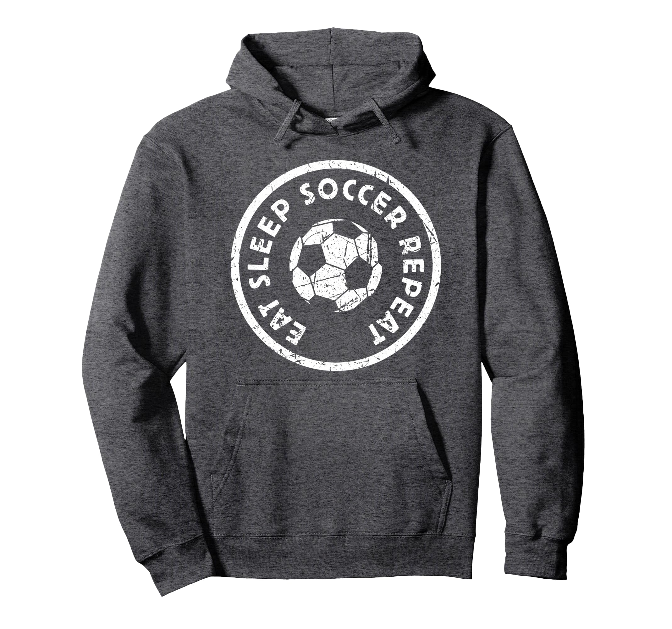 Eat Sleep Soccer Repeat Player Athlete Hoodie - Fun Novelty Design Unisex