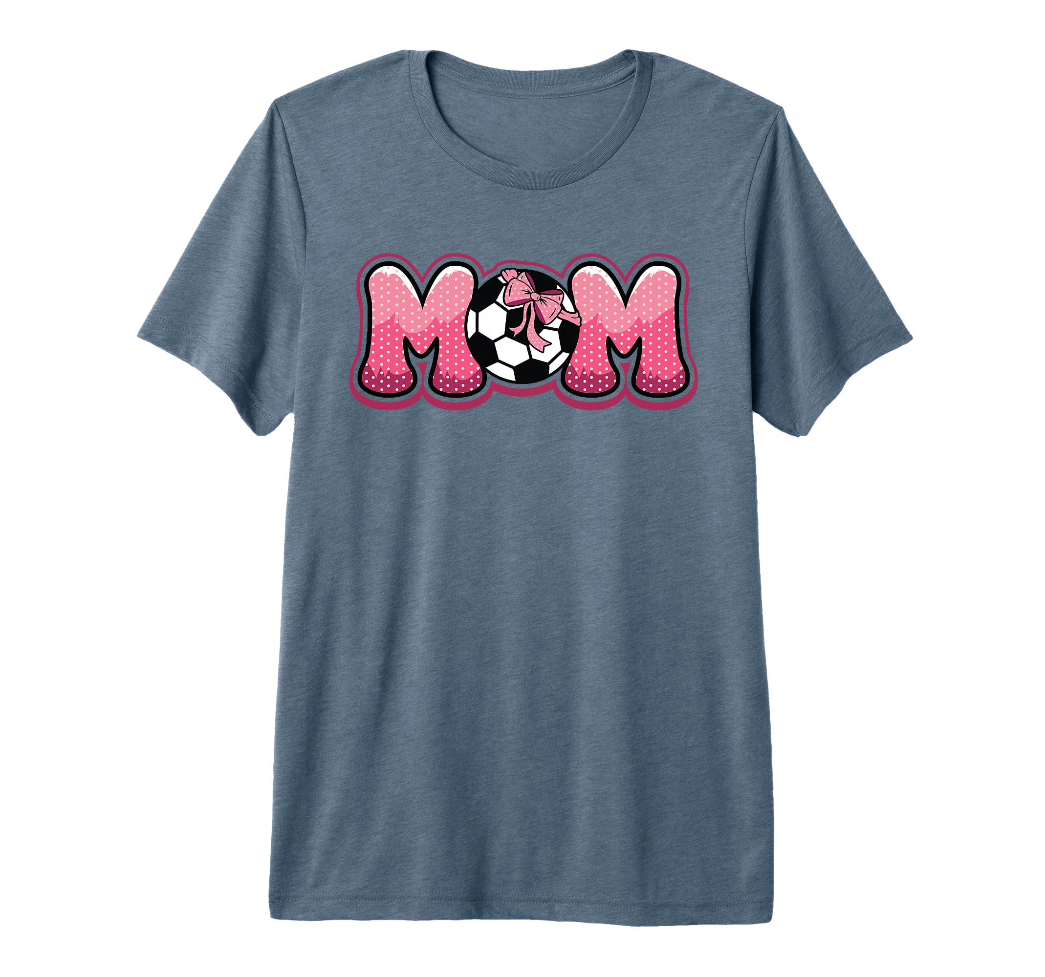 Soccer Mom Coquette Bow Game Day Mama T-Shirt - Graphic Print Men Women