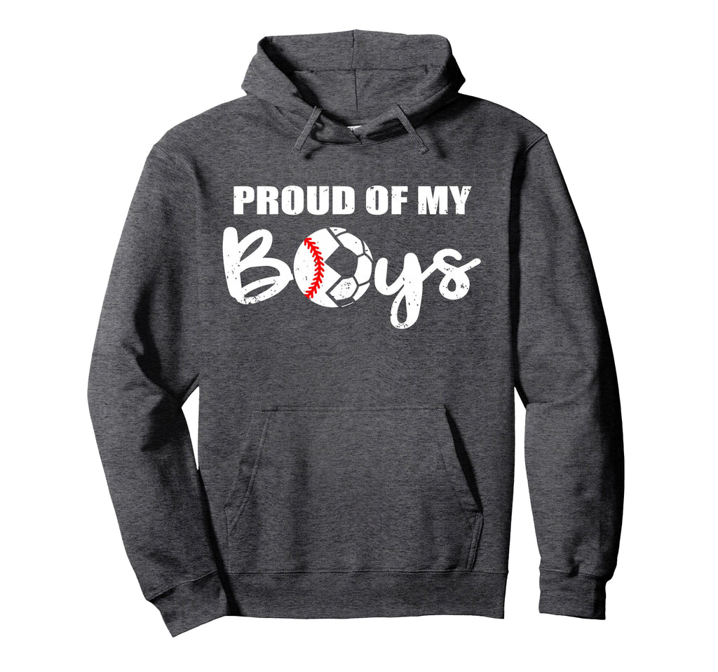 Proud My Funny Baseball Soccer Mom Hoodie - Fun Novelty Design Unisex