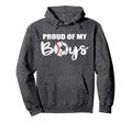 Proud My Funny Baseball Soccer Mom Hoodie - Fun Novelty Design Unisex