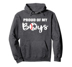 Proud My Funny Baseball Soccer Mom Hoodie - Fun Novelty Design Unisex