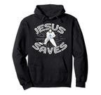 Jesus Saves Funny Faithful Hoodie - Casual Everyday Wear Men Women