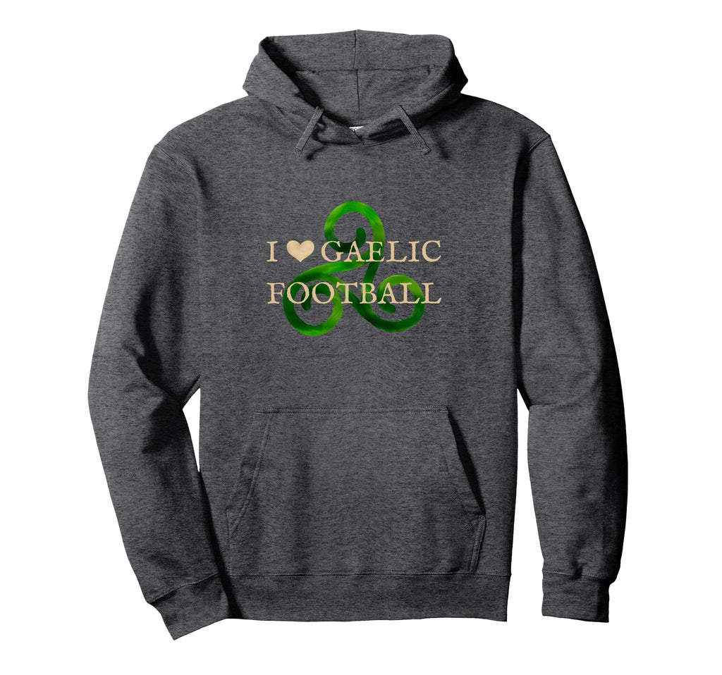 Gaelic Football Heart Celtic Irish Hoodie - Custom Art Print for Adults