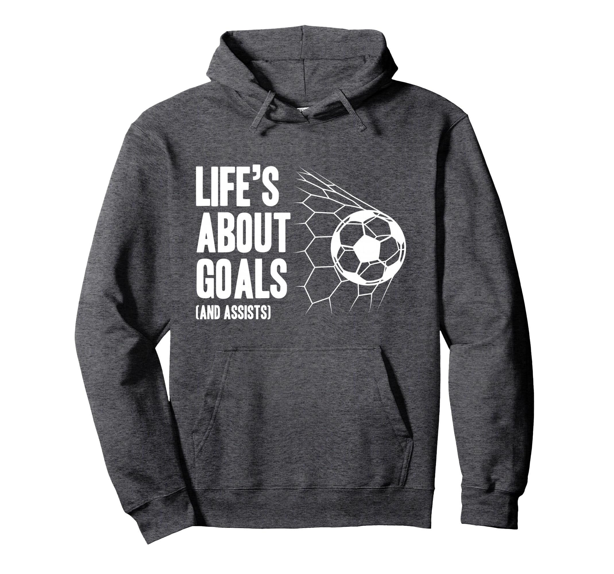 Lifes About Goals Soccer Player Coach Hoodie - Custom Art Print Unisex