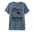 2027 Senior Soccer Nephew Proud T-Shirt - Minimalist Print Men Women