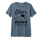 2027 Senior Soccer Nephew Proud T-Shirt - Minimalist Print Men Women