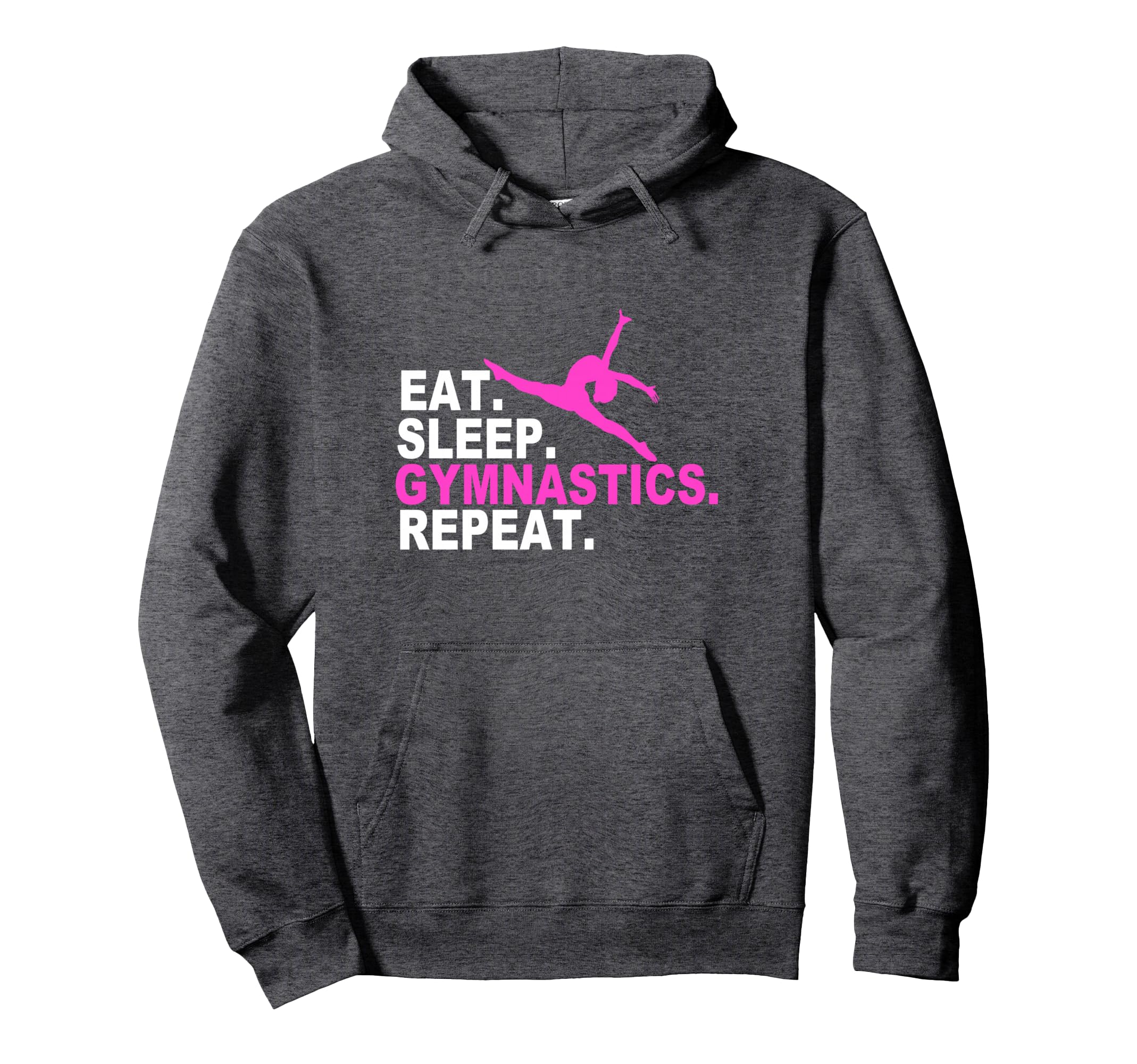 Eat Sleep Gymnastics Repeat Hoodie - Casual Everyday Wear Unisex