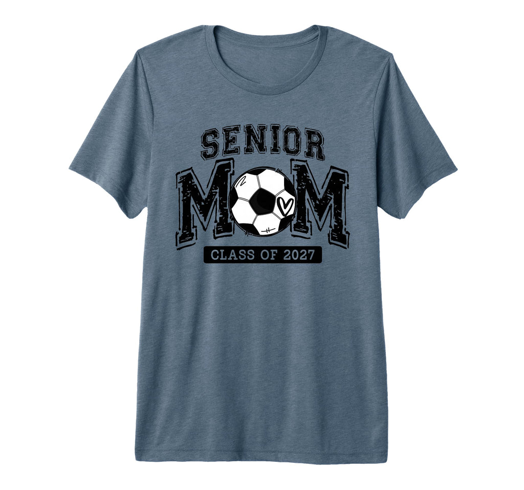 Senior Soccer Mom Class 2027 Senior T-Shirt - Minimalist Print Men Women