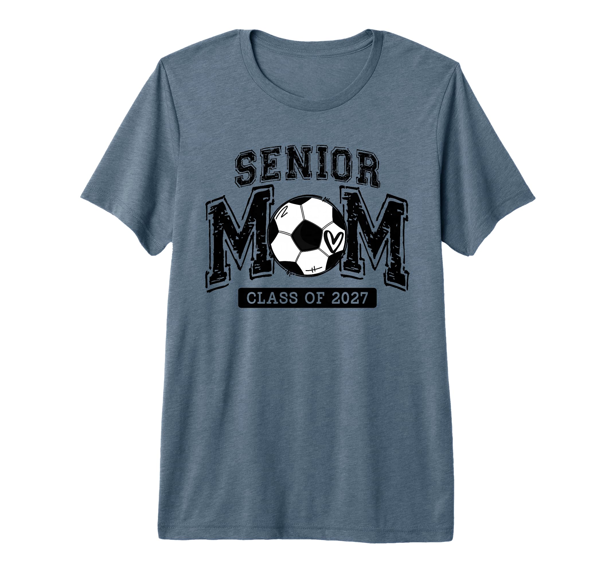 Senior Soccer Mom Class 2027 Senior T-Shirt - Minimalist Print Men Women