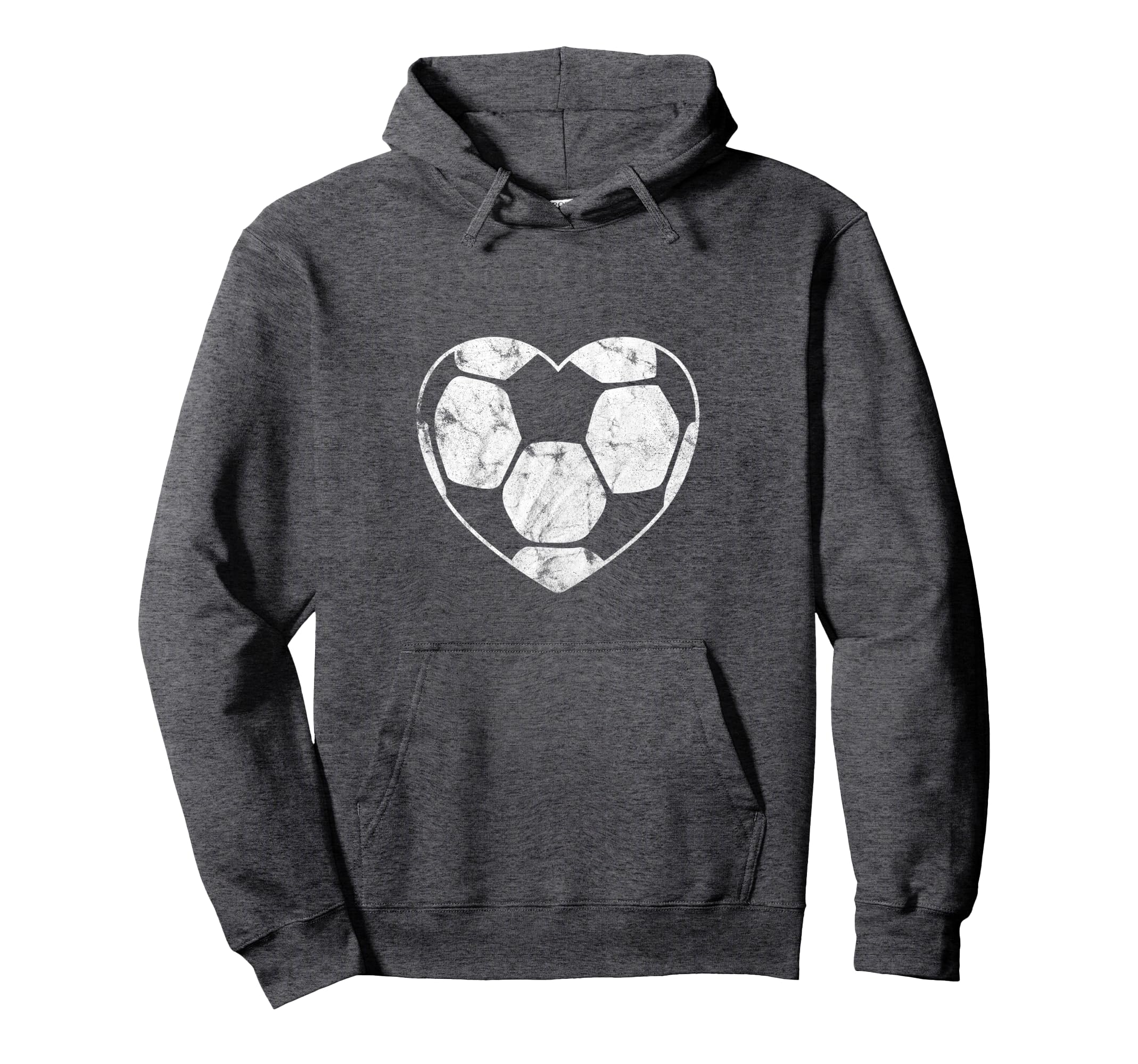Soccer Ball Heart Mom Fan Parent Hoodie - Unique Graphic for Adults