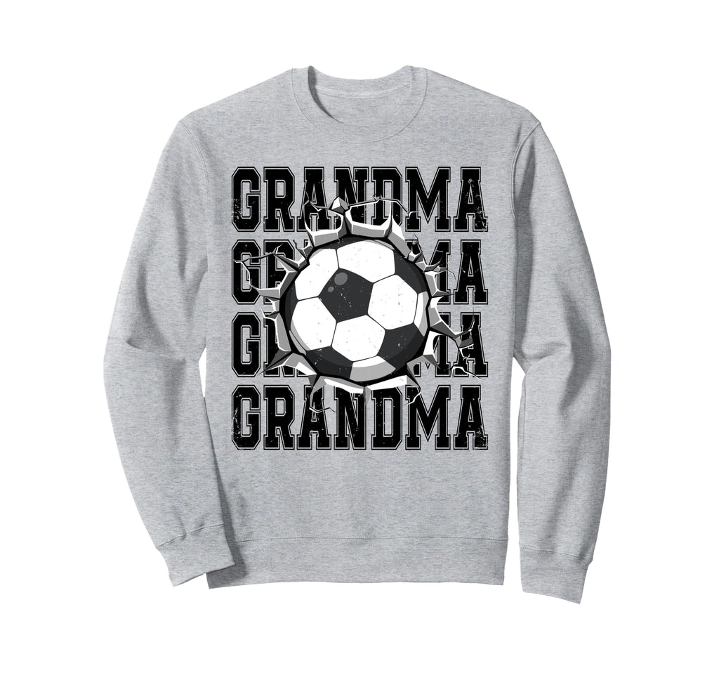 Soccer Grandma Cracked Wall Sweatshirt - Casual Everyday Wear for Adults