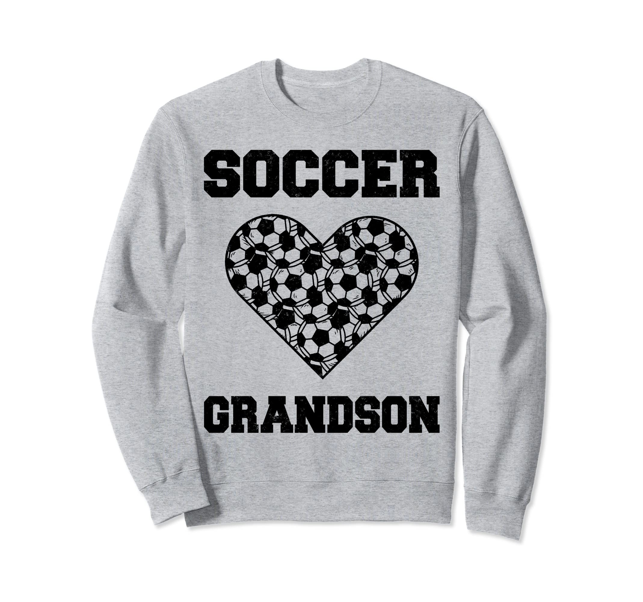 Soccer Grandson Family Matching Sweatshirt - Graphic Print for Adults