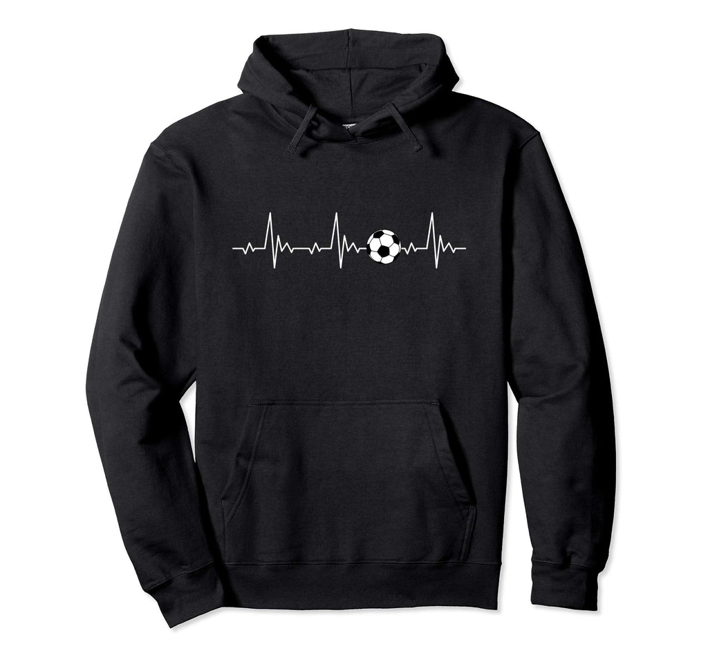 Soccer Ball Heartbeat Hoodie - Custom Art Print Unisex